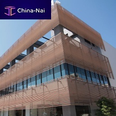 WPC solar shading for facadeverticalimitation wood