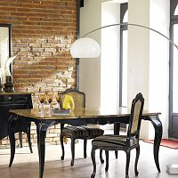 Classic dining chair MARQUISEindoorfabricwooden base