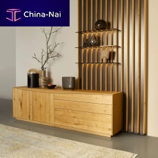 Contemporary sideboard PURO WAVEoakwalnutash