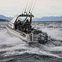 Outboard day fishing boat 1850 Supercab X1wheelhousealuminum6-person max.