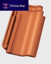 Interlocking roof tile F 15claycolored