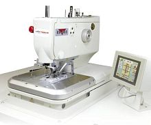 Lockstitch sewing machine ES-505eyelet buttonholefixedwith touch screen control