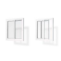 Glass window E47aluminiumslidingdouble leaf