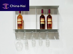 Built-in wine cabinet metal