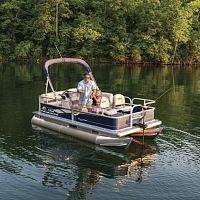 Outboard pontoon boat BASS BUGGY® 16 DLXsport-fishing7-person max.