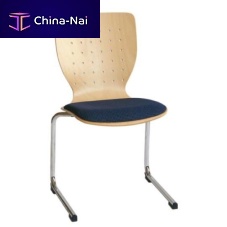 Contemporary chair Elsavaindoorfabricchromed metal base