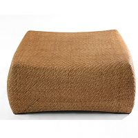 Contemporary ottoman MINK : J07OT-0001rattanindoor