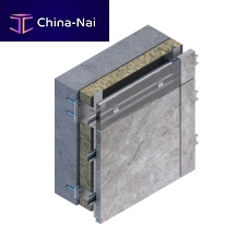 Facade fastening system VECO-2000aluminumfor natural stone facadeconcealed