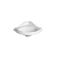 Wall-mounted washbasin AR 036ceramicwithout holewith overflow