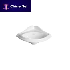 Wall-mounted washbasin AR 036ceramicwithout holewith overflow