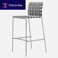 Contemporary bar chair TAGLIATELLE / 718_Ooutdoorin synthetic fabricstainless steel base