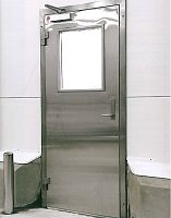 Swing industrial door MH0501Istainless steelinsulatedfor the food industry