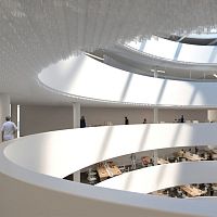 Aluminum suspended ceiling MONOLAMA QR1panelindoormodular