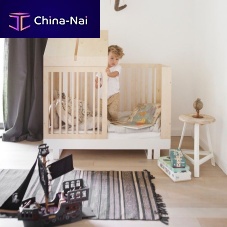 Playhouse baby bed ROOFsinglecontemporarybirch