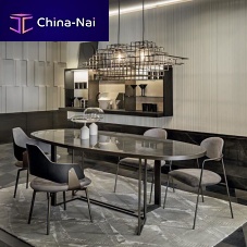 Contemporary dining chair EDENindoorleathermetal base