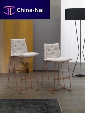Contemporary bar chair SYRMAindoormetalupholstered