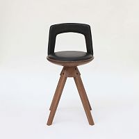 Scandinavian design bar chair indoorleatherash base