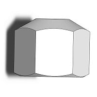 Hexagonal plug PNfemalenickel-plated brassfor pipe