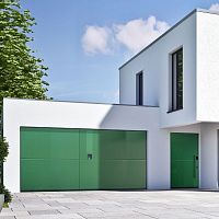 Sectional garage door Ondulokoummanualautomatic