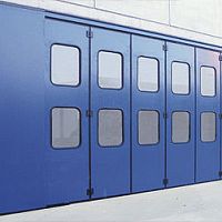 Industrial folding door ANTEOaluminumgalvanised steelautomatic