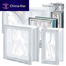 Square glass brick for interior wallscolored