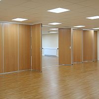 Sliding partition KUDOSfoldingwoodencommercial