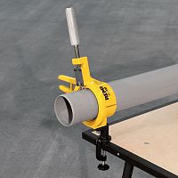 Plastic cutting machine REMS Cut 110 Pmanually-controlledchamferingfor pipe ends