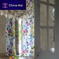 Upholstery fabric COUTURE ROSEfor curtainfloral patternlinen