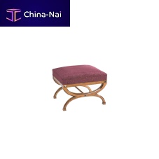 Traditional stool OROPESAfabricbeech baseupholstered