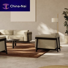 Contemporary armchair MASALA polyurethane foambeechAmerican walnut