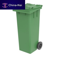 Plastic waste container Container 140for urban wastewith lid2-wheel