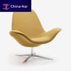 Contemporary armchair CONCORD LOWleatherfabricaluminum