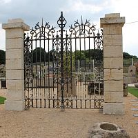Swing gate wrought ironwire meshhome