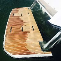 Platform with electric motor NL1496 NL2136swimfor yachts