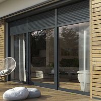 Roller shutter in WPCwindowdoor