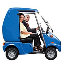 Electric mobility scooter Duett4-wheeltwo-seaterwith cab