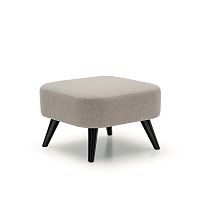 Contemporary pouf SHELLfabricsquaregray