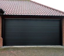 Roll-up garage door A77aluminumautomaticinsulated