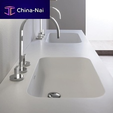 Built-in washbasin MANHATTAN glassresindouble