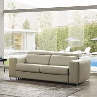 Sofa bed Carolcontemporaryleathergray