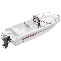 Outboard center console boat D.5.3fiberglass6-person max.sundeck
