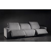 Modular sofa COSMOPOLcontemporaryleathergray