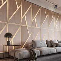 Ceiling acoustic panel DETAfor wallfabricMDF