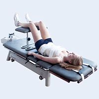 Lumbar and cervical traction table Manumed