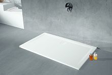 Square shower base MUNA: 4160xAabove floorextra-flatstone resin