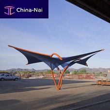 Commercial shade sail TRILLIUM®polygonfabric
