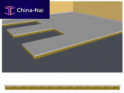 Soundproofing panel CLASS C for ship floorswool