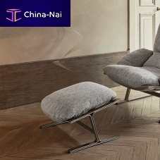 Contemporary footrest BELAIRfabricleather