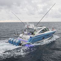 Outboard express cruiser 430 four-enginehard-topbowrider
