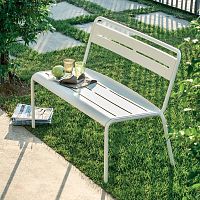 Contemporary garden bench Starsteelwith backrestwithout armrests